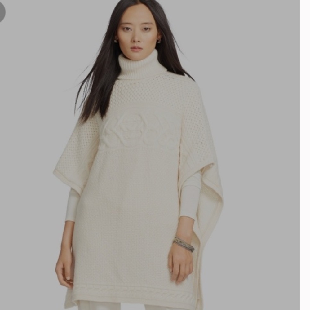 Ralph Lauren women’s sm turtle  neck poncho